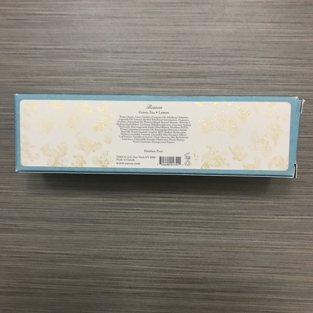 Tocca Bianca Luxury Hand cream-4 oz Green Tea Lemon 🍋(BNIB) - Picture 3 of 6
